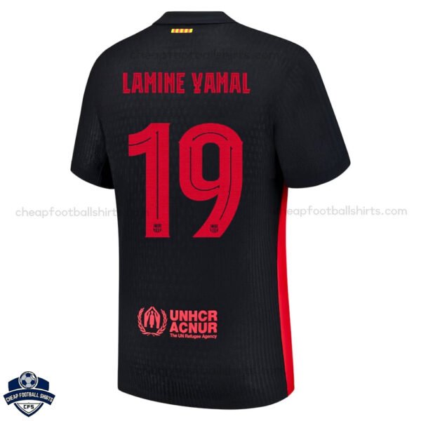 Barcelona Away Men Football Shirt 24/25 LAMINE YAMAL 19 - Back View