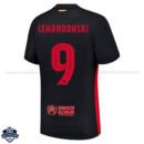 Barcelona Away Men Football Shirt 24/25 LEWANDOWSKI 9 - Back View