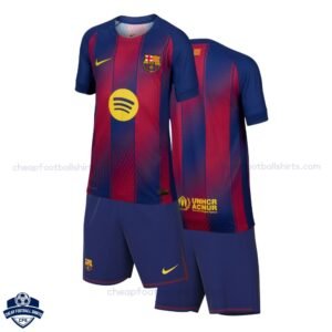 Barcelona Home Kids Football Kit 25/26