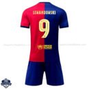 Barcelona Home Kids Football Kit 24/25 LEWANDOWSKI 9 - Back View