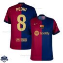 Barcelona Home Men Football Shirt 24/25 PEDRI 8 - Front View