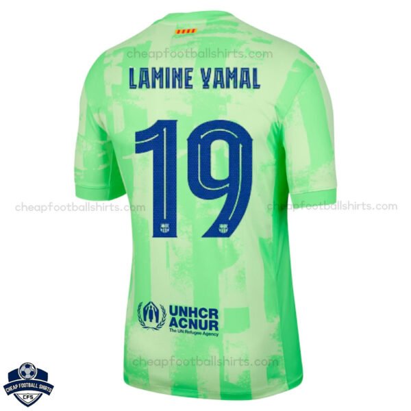 Barcelona Third Men Football Shirt 24/25 LAMINE YAMAL 19 - Back View