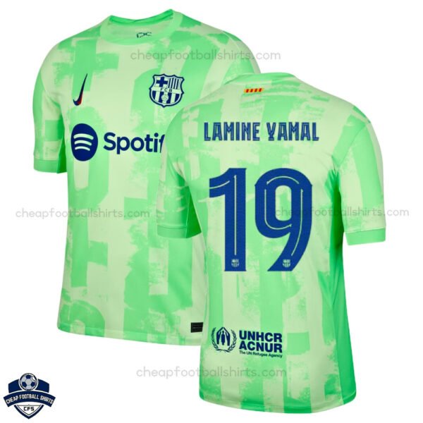 Barcelona Third Men Football Shirt 24/25 LAMINE YAMAL 19 - Front View
