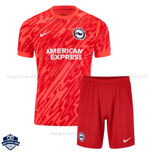 Brighton Goalkeeper Kids Football Kit 24/25 - Front View