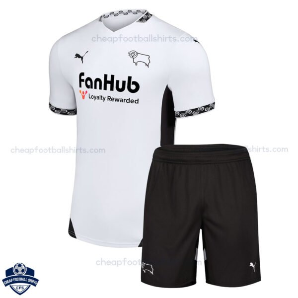 Derby County Home Kids Cheap Football Kit 2024/25