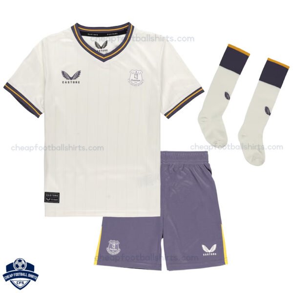 Everton Third Kids Football Kit 24/25 - Front View