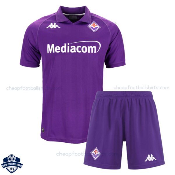 ACF Fiorentina Home Kids Football Kit 24/25 - Front View
