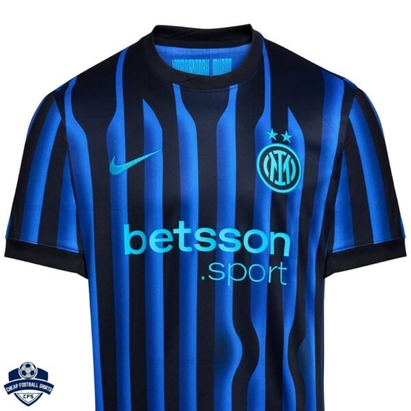 Inter Milan Home Men Football Shirt 25/26 - Close-up