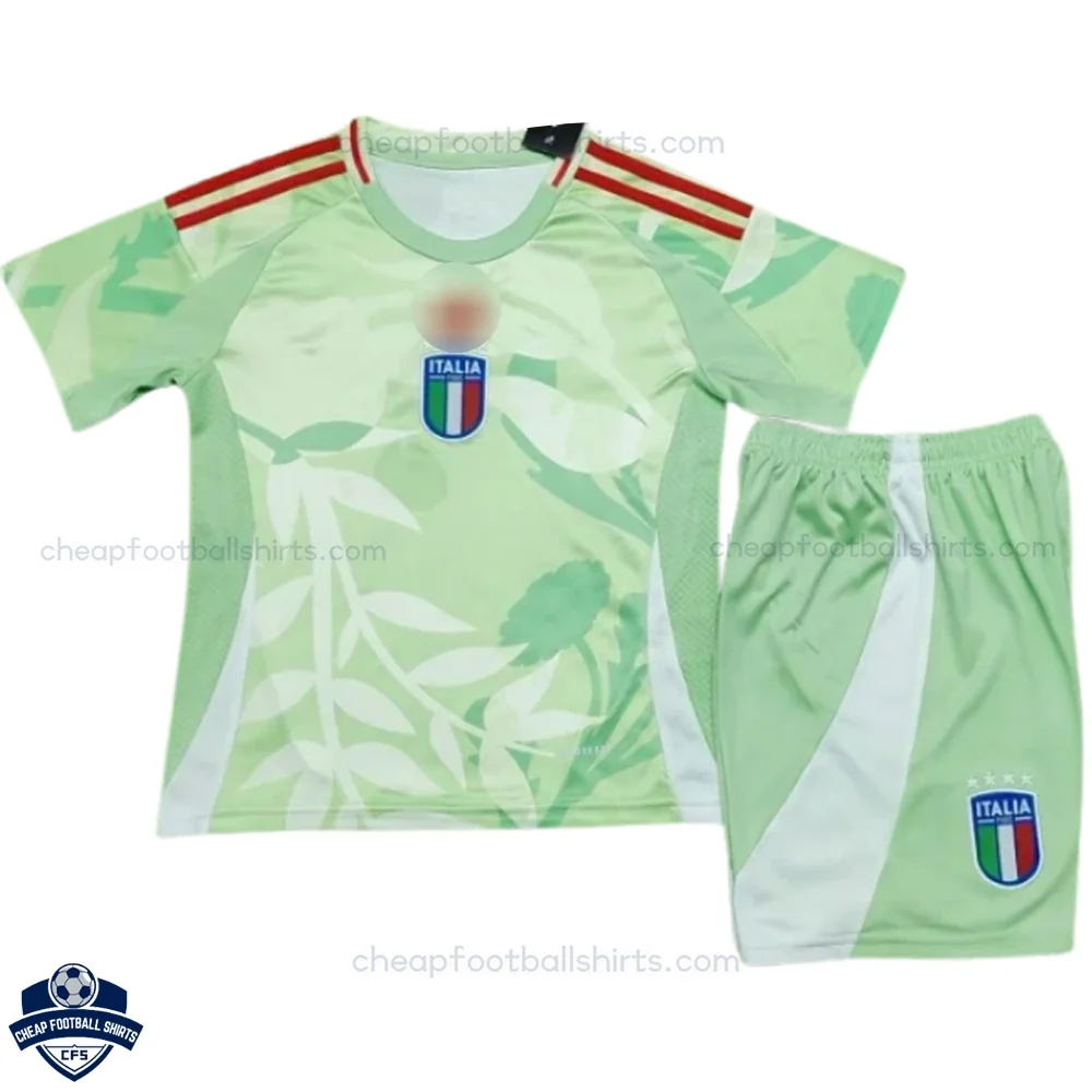 Italy Away Kids Cheap Football Kit 2025/26 - Front View