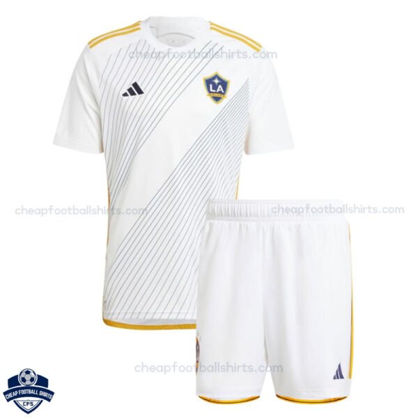 LA Galaxy Home Kids Football Kit 24/25 - Front View