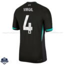 Liverpool Away Men Football Shirt 24/25 VIRGIL 4 - Back View
