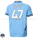 Manchester City Home Men Football Shirt 24/25 FODEN 47 - Back View