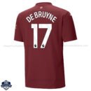 Manchester City Third Men Football Shirt 24/25 DE BRUYNE 17 - Back View