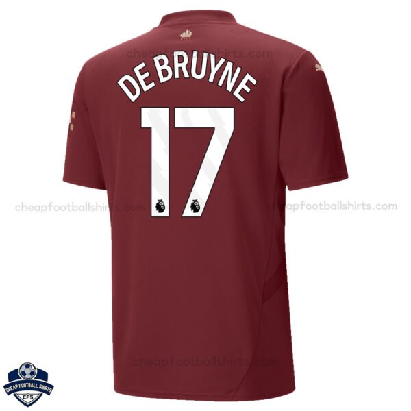 Manchester City Third Men Football Shirt 24/25 DE BRUYNE 17 - Back View