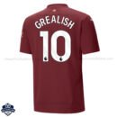Manchester City Third Men Football Shirt 24/25 GREALISH 10 - Back View