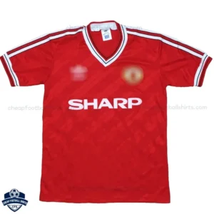 Manchester United Home Men Football Shirt 1986 - Front View