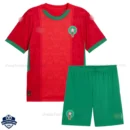 Morocco Home Kids Cheap Football Kit 2025/26 - Front View