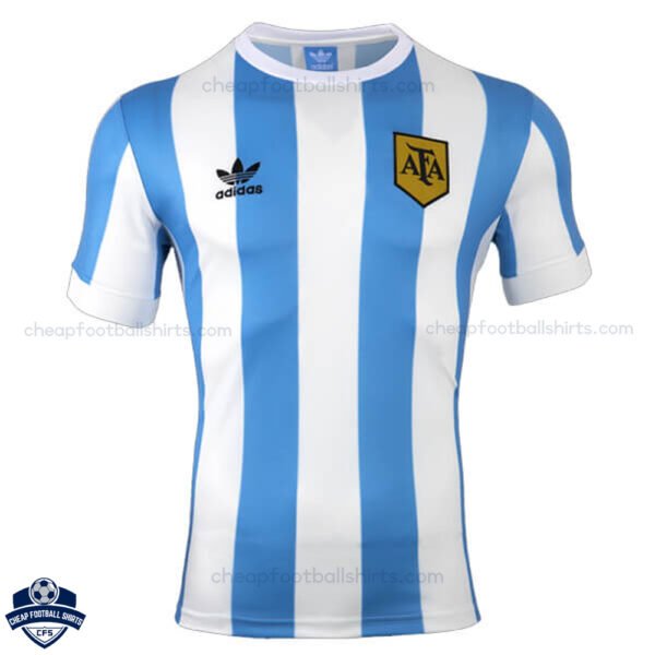 Argentina Home Men Football Shirt 1978 - Front View