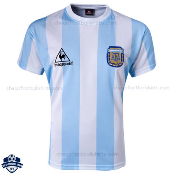 Argentina Home Men Football Shirt 1986 - Front View