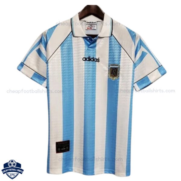 Argentina Home Men Football Shirt 1996 - Front View