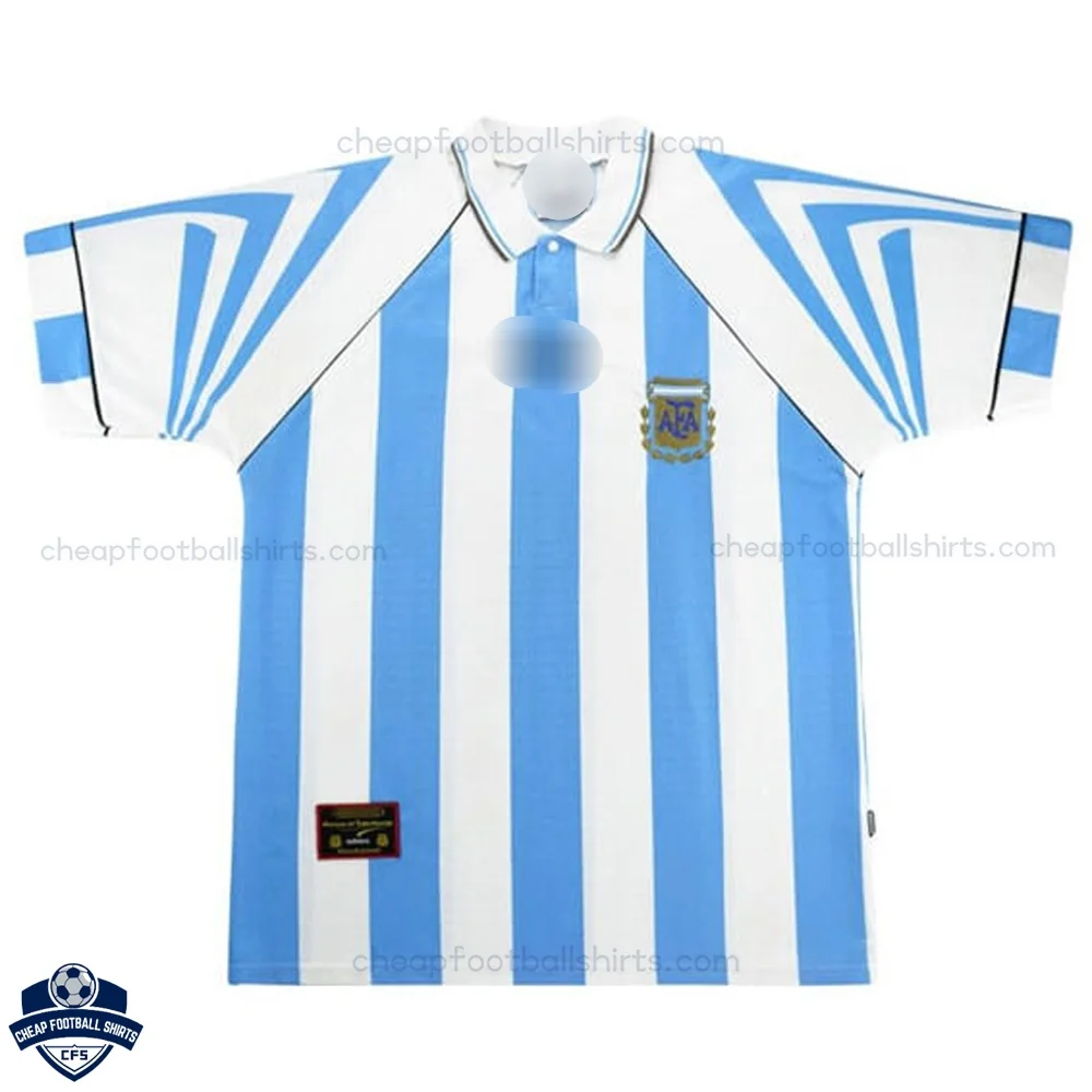 Argentina Home Men Football Shirt 1997 - Front View