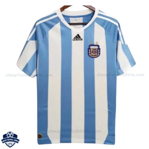 Argentina Home Men Football Shirt 2010 - Front View