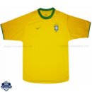 Brazil Home Men Football Shirt 2000 - Front View