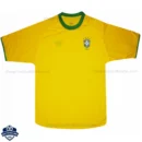 Brazil Home Men Football Shirt 2000 - Front View