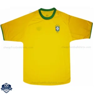 Brazil Home Men Football Shirt 2000 - Front View