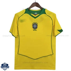Brazil Home Men Football Shirt 2004 - Front View