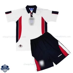 Retro England Home Kids Football Kit 1998 - Front View