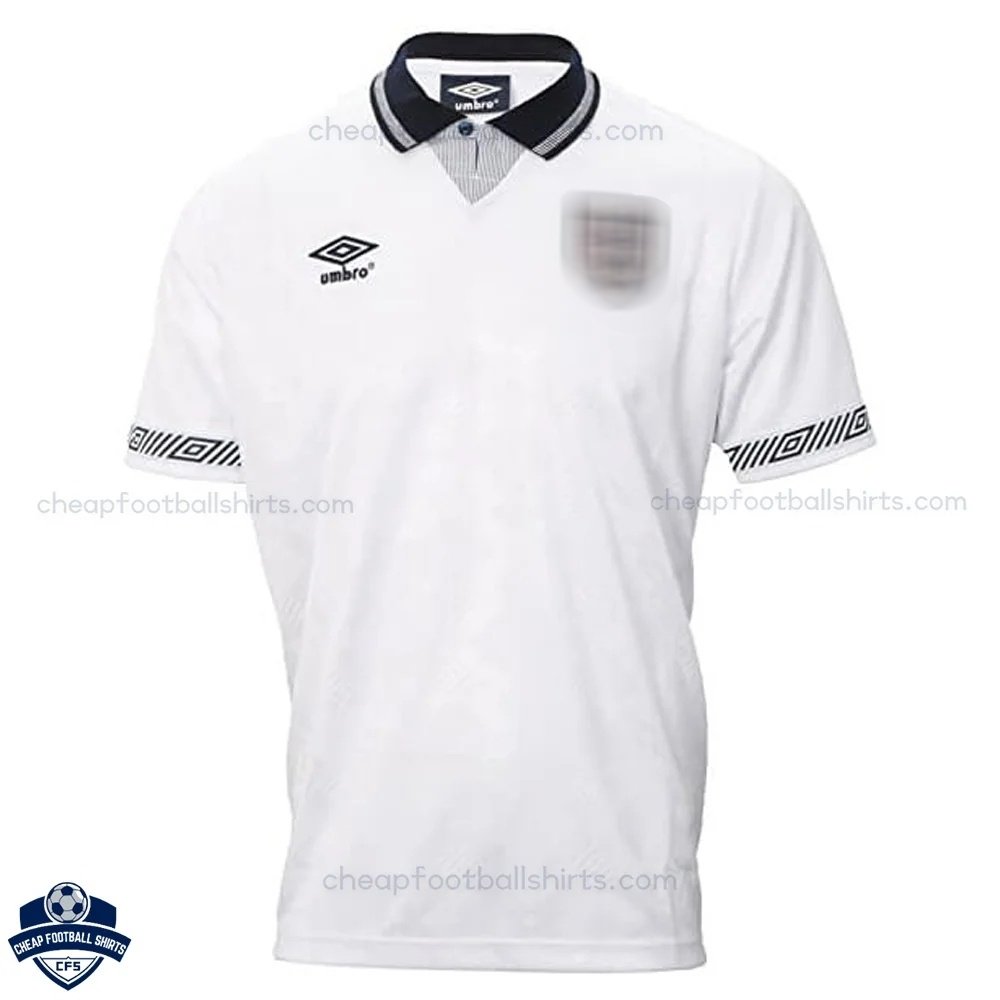 England Home Men Football Shirt 1990 - Front View