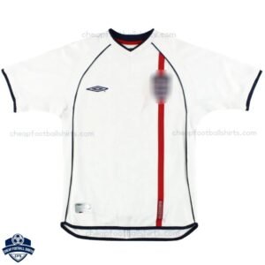 England Home Men Football Shirt 2002 - Front View