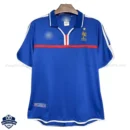 Retro France Home Men Football Shirt 2000 - Front View