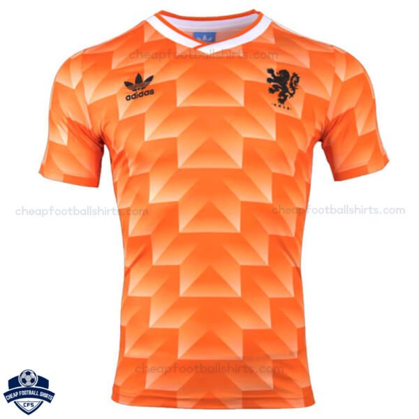Netherlands Home Men Football Shirt 1988 - Front View