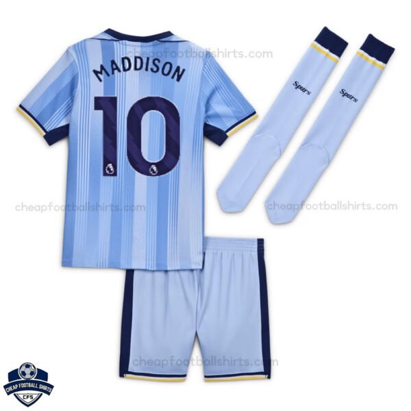 Tottenham Away Kids Football Kit 24/25 MADDISON 10 - Back View