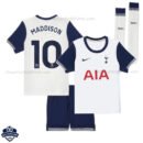 Tottenham Home Kids Football Kit 24/25 MADDISON 10 - Front View