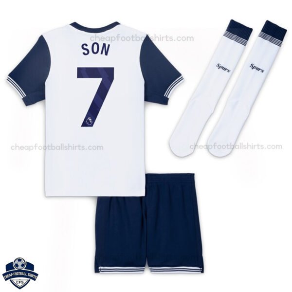 Tottenham Hotspur Home Kids Football Kit 24/25 SON 7 - Back View