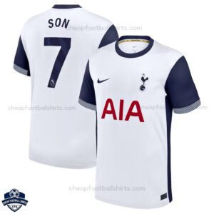 Tottenham Hotspur Home Men Football Shirt 24/25 SON 7 - Front View