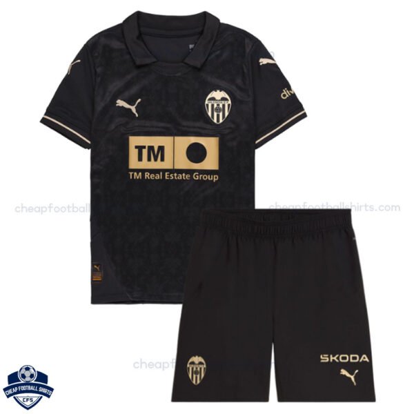 Valencia CF Away Kids Cheap Football Kit 2024/25