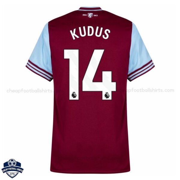 West Ham United KUDUS 14 Home Men Shirt 24/25 - back view