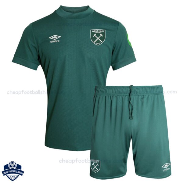 West Ham United Goalkeeper Kids Football Kit 24/25 - Front View