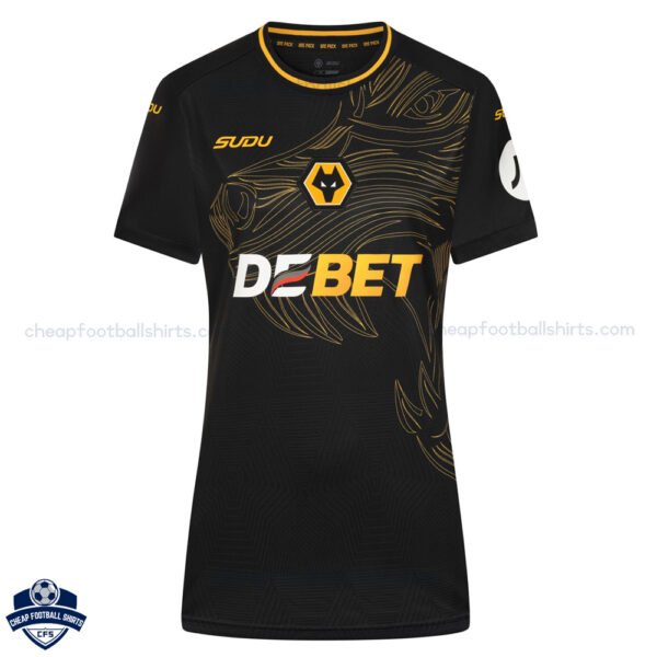 Wolves Away Women Football Shirt 24/25 - Front View