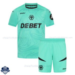 Wolves Goalkeeper Kids Football Kit 24/25 - Front View
