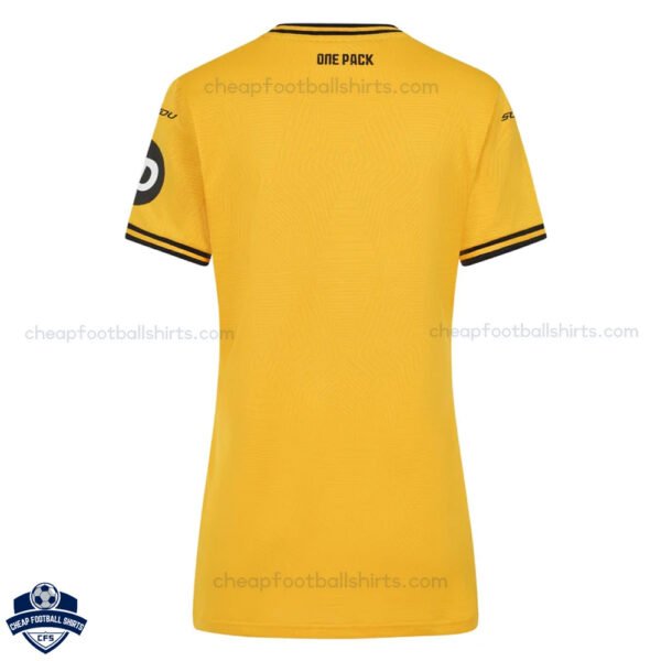 Wolves Home Women Football Shirt 24/25 - Back View