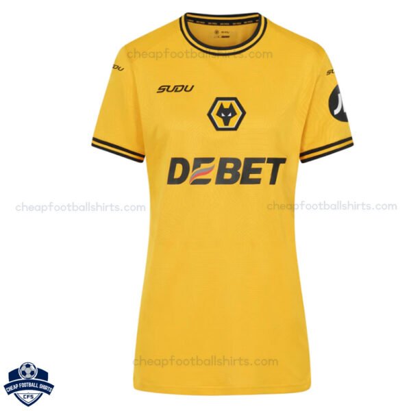 Wolves Home Women Football Shirt 24/25 - Front View