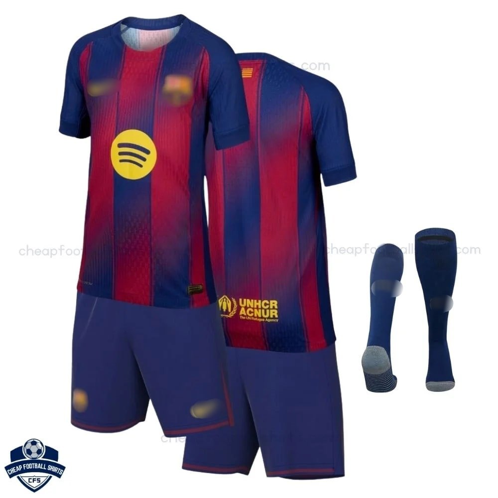 Barcelona Home Kids Football Kit 25/26