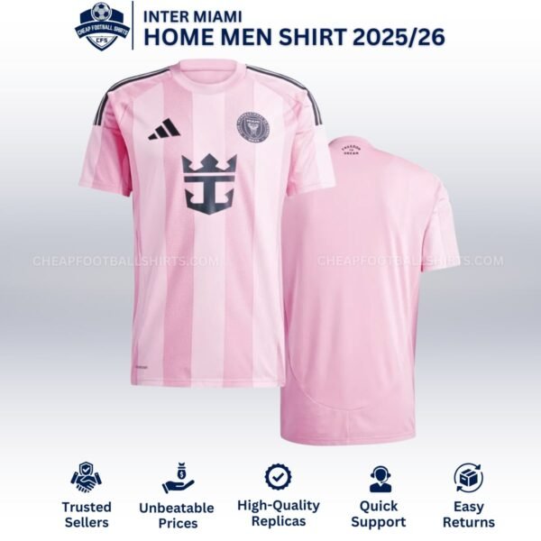 Inter Miami Home Men Football Shirt 25/26 - Overview
