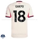 Liverpool Away Men Football Shirt 25/26 GAKPO 18 - Back View