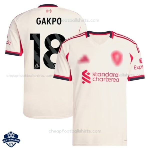 Liverpool Away Men Football Shirt 25/26 GAKPO 18 - Overview